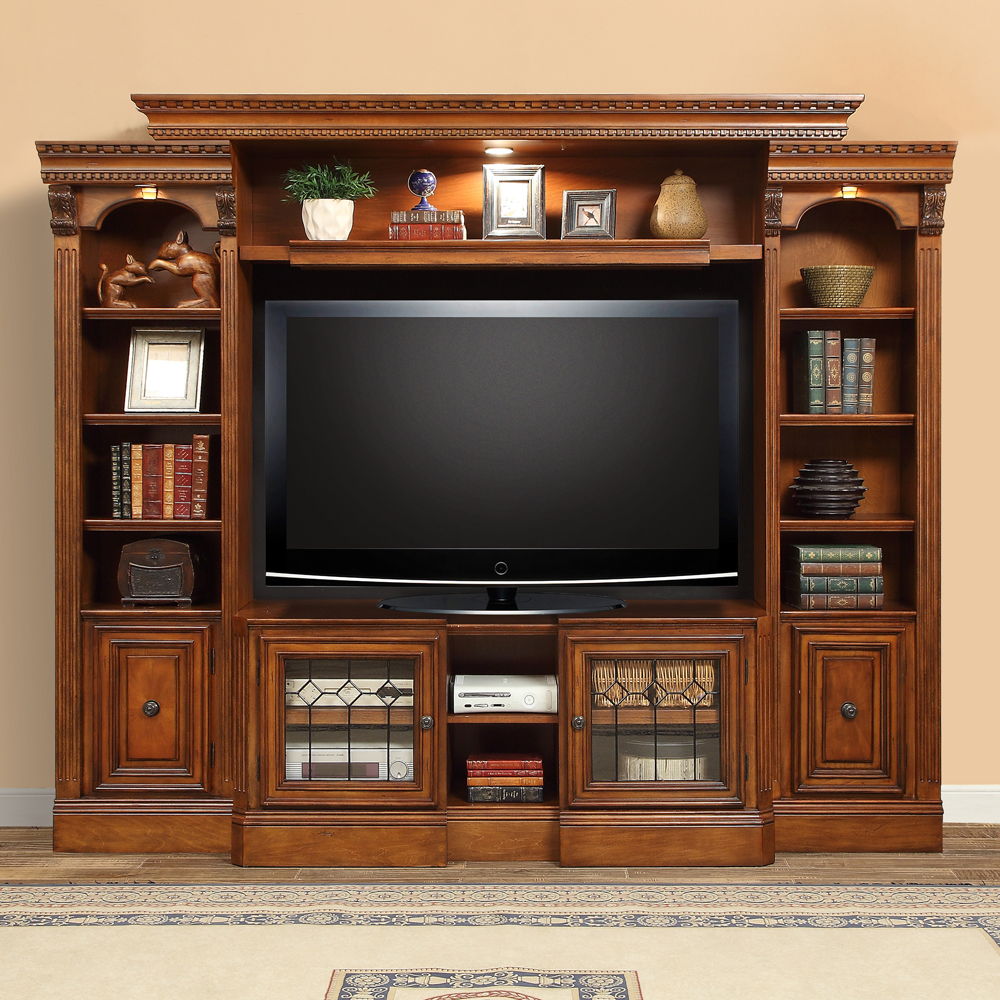 Huntington - Expandable Console - Antique Vintage Pecan