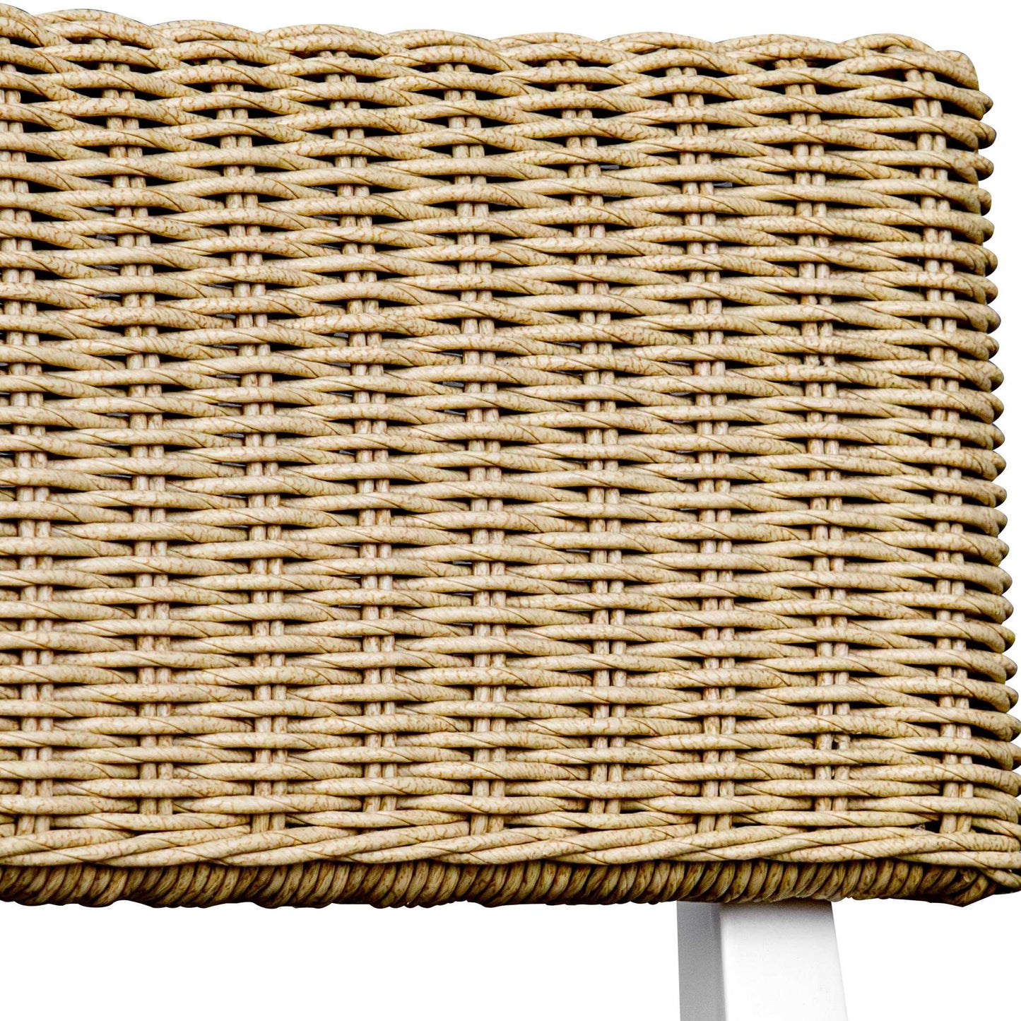 Calbas - Outdoor Dining Chair - White / Woodtone