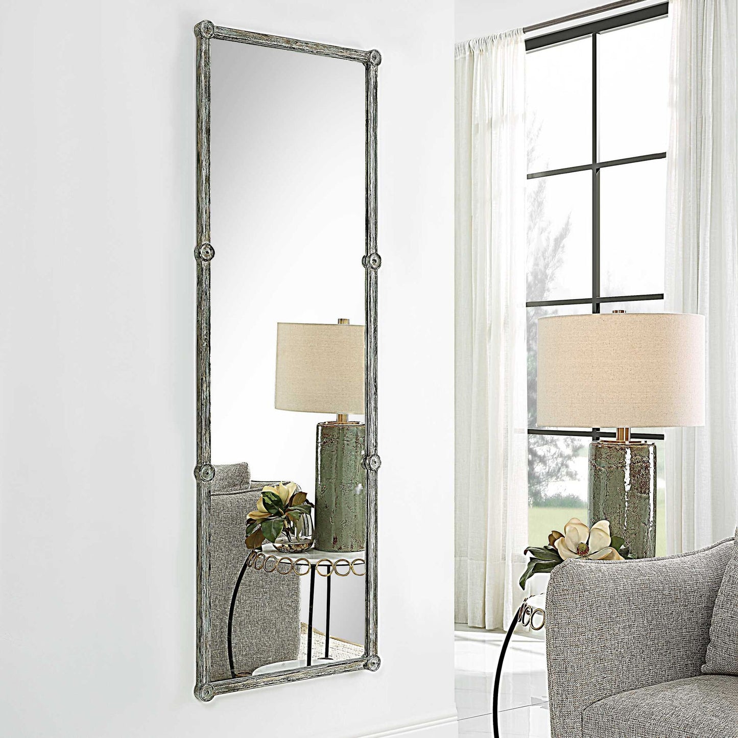 Gattola - Wash Dressing Mirror - Gray