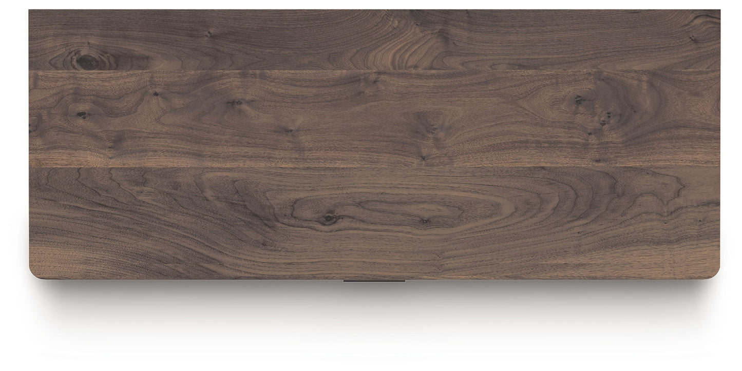Pamytta - Brown - Five Drawer Wide Chest