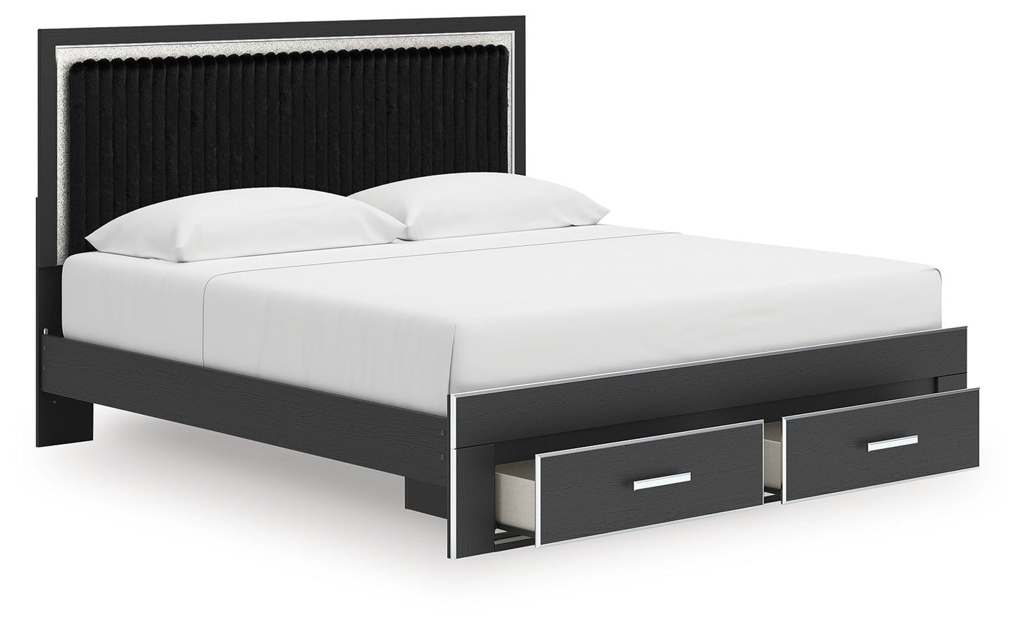 Zuraleus - Upholstered Panel Platform Storage Bed