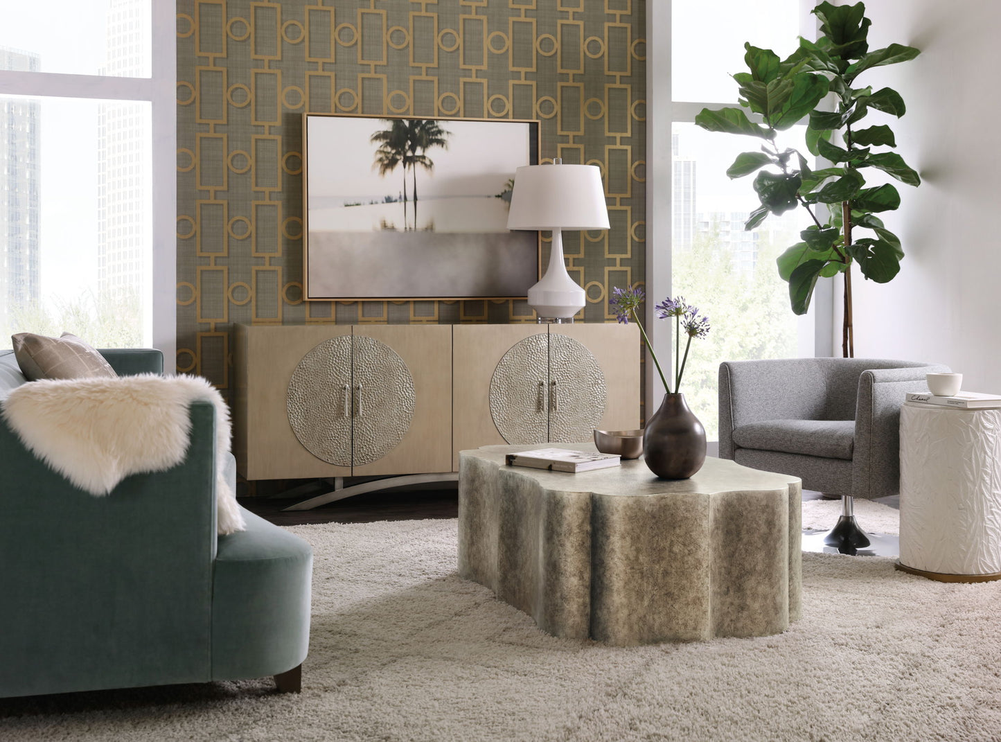 Melange - Hillbrandt Cocktail Table