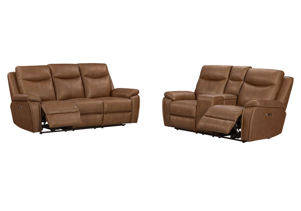 Veracruz - Power Zero Gravity Tilt Console Loveseat P2 - Vintage Tan