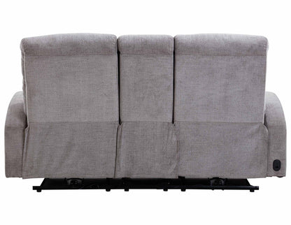Tuscany - Power Reclining Console Loveseat - Whiskers Nature