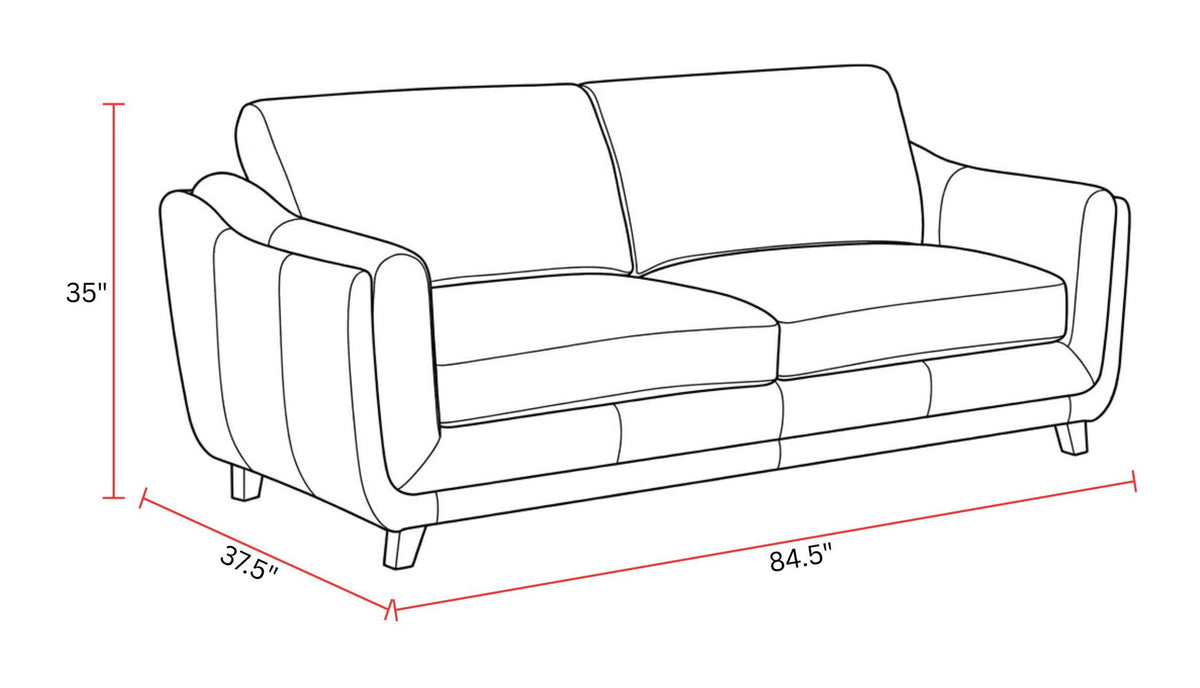 Hayden - Stationary Sofa - Renaissance Marigold
