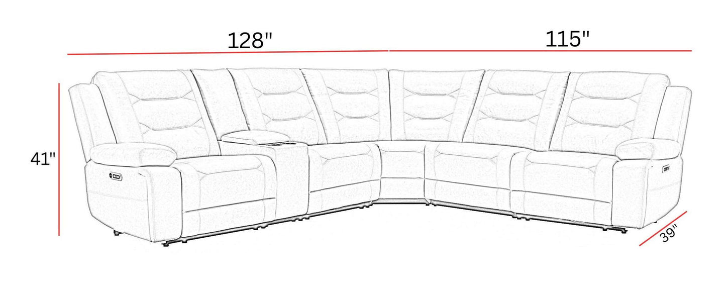 Caldwell - Modular Power Reclining Sectional