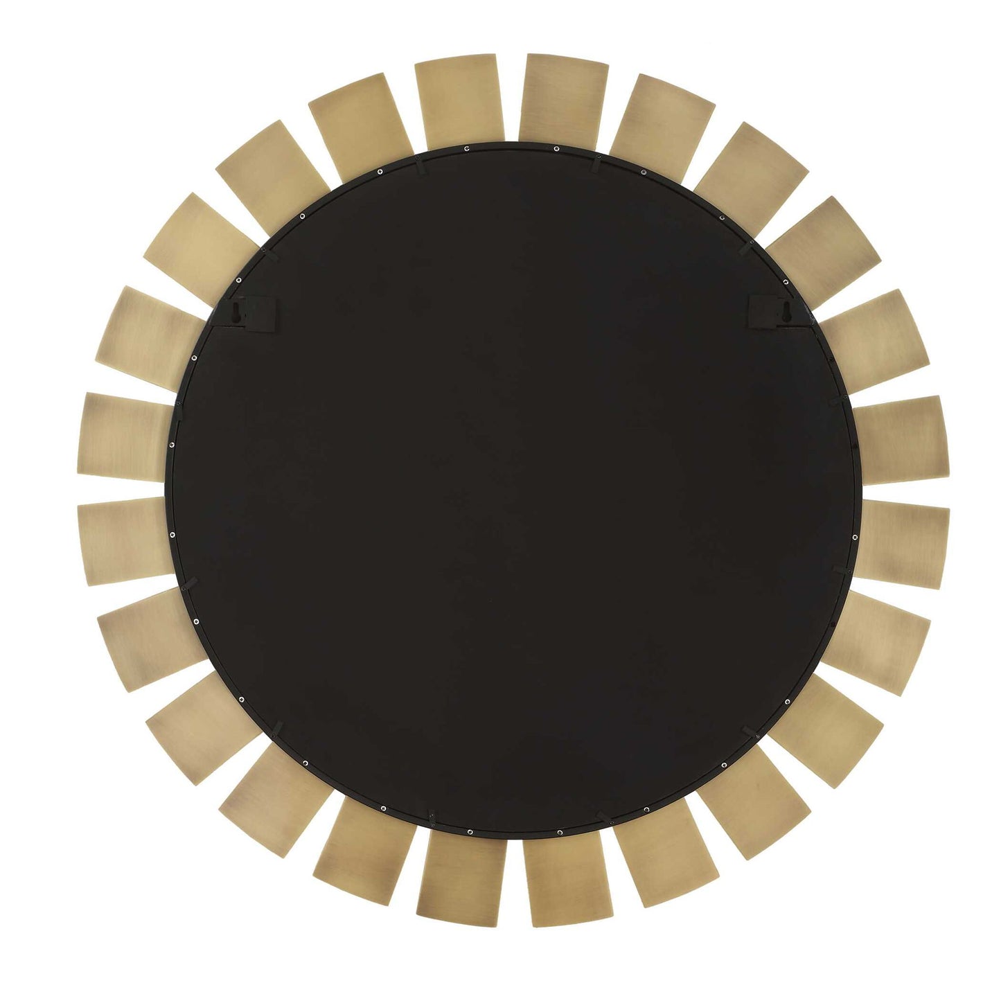 Toluca - Round Mirror - Brass