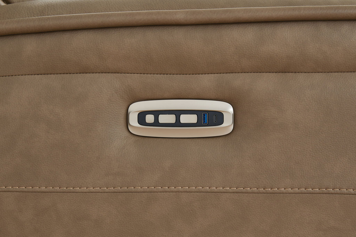 Glencroft - Power Reclining Loveseat With Console / Adjustable Headrest - Sahara