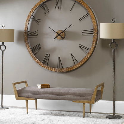 Waylon - Mid-Century Modern Bench - Dark Gray