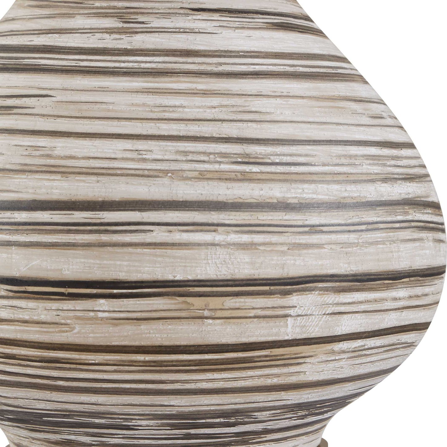 Azura - Horizontal Line Table Lamp - Brown / Gray / White