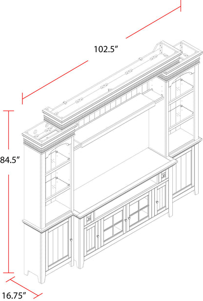 Tidewater - Console Entertainment Wall