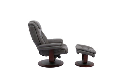 Monarch - Manual Reclining Swivel Chair and Ottoman