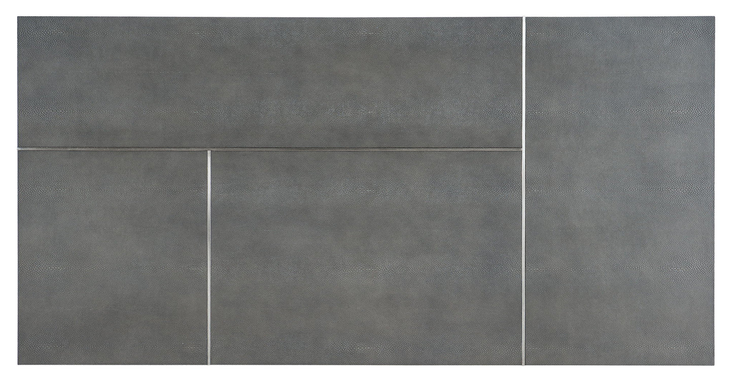 Chapman - Mixed Media Rectangle Cocktail Table - Pearl Silver / Dark Gray