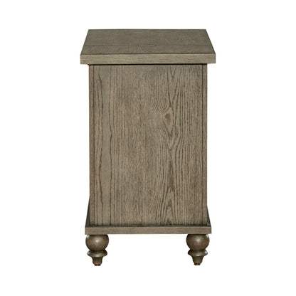 Americana Farmhouse - Chair Side Table - Light Brown