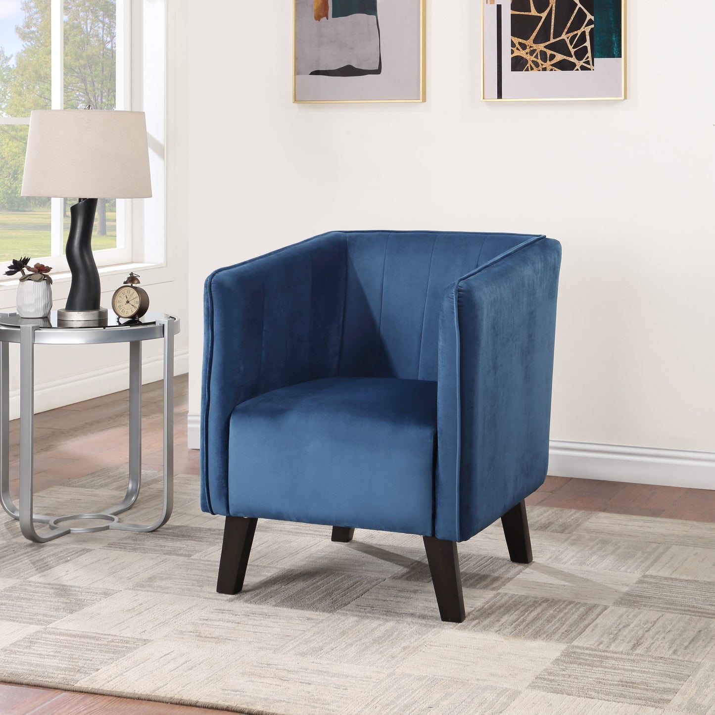 Hemisphere - Accent Chair - Blue / Black