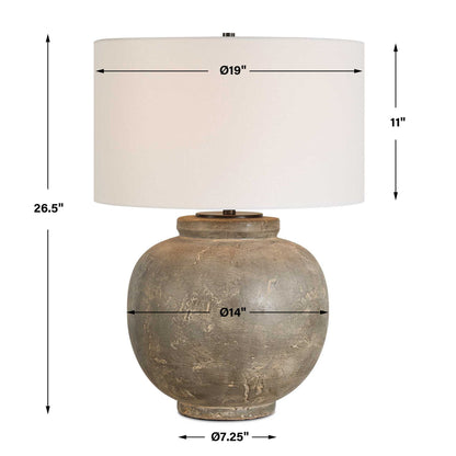 Rock Of Ages - Table Lamp - Rust Brown