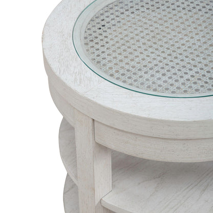 Caruso Heights - Chairside Table - White