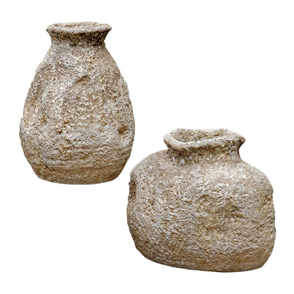 Ancient Echos - Vases (Set of 2) - Gray