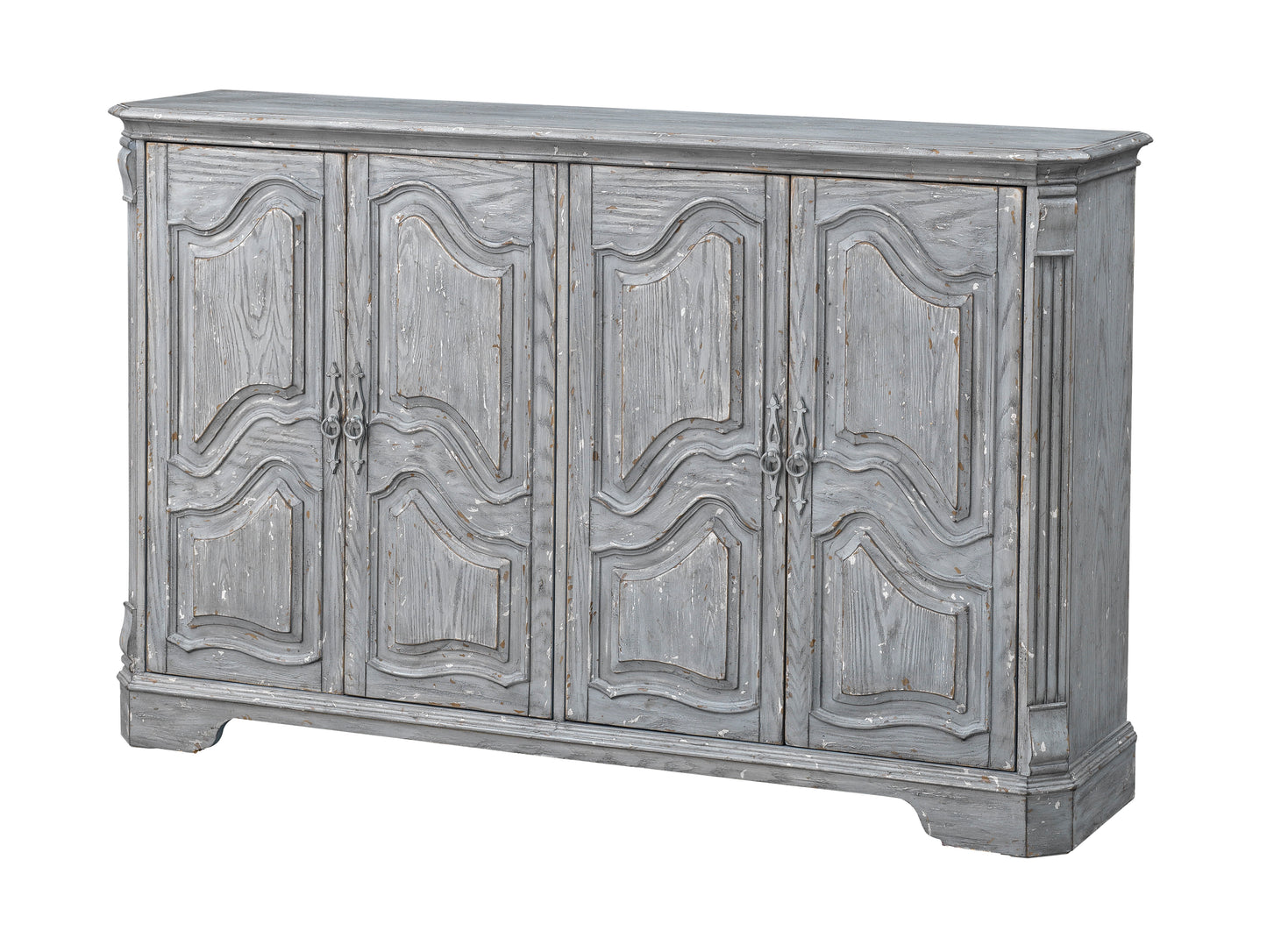 Gramercy - Four Door Credenza - Weathered Gray