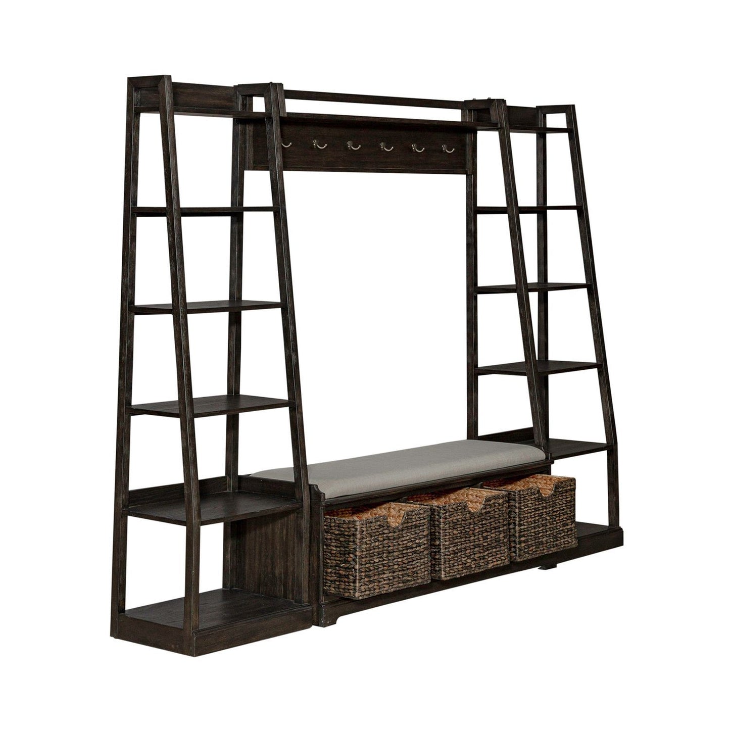 Mill Creek - 3 Piece Wall Unit Set - Dark Brown