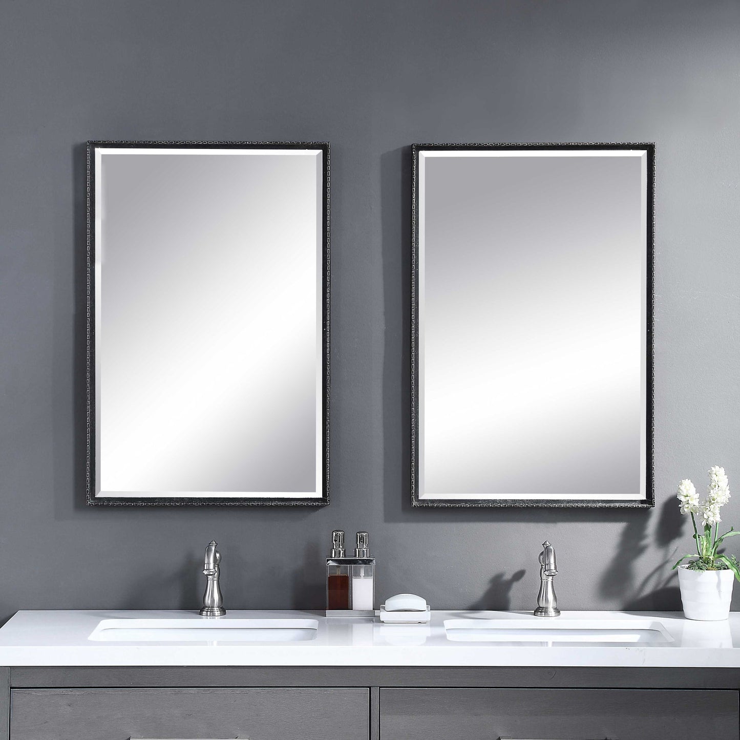 Callan - Iron Vanity Mirror - Black