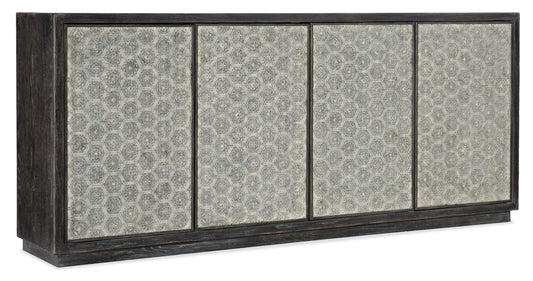 Melange - Greystone 4-Door Credenza