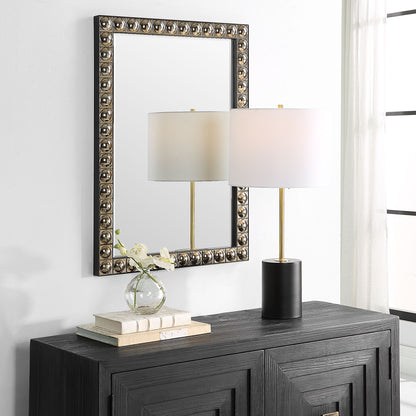 Silvio - Tiled Vanity Mirror - Gold