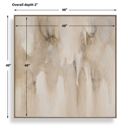 Embark - Hand Painted Abstract Canvas - Black / Brown / Gray / Woodtone
