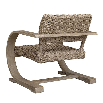 Rehema - Outdoor Wicker Lounge Chair - Gray