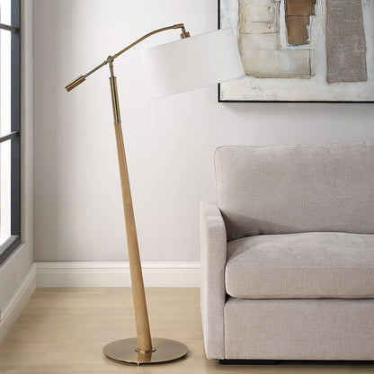 Kennett - Wooden Floor Lamp - Light Brown