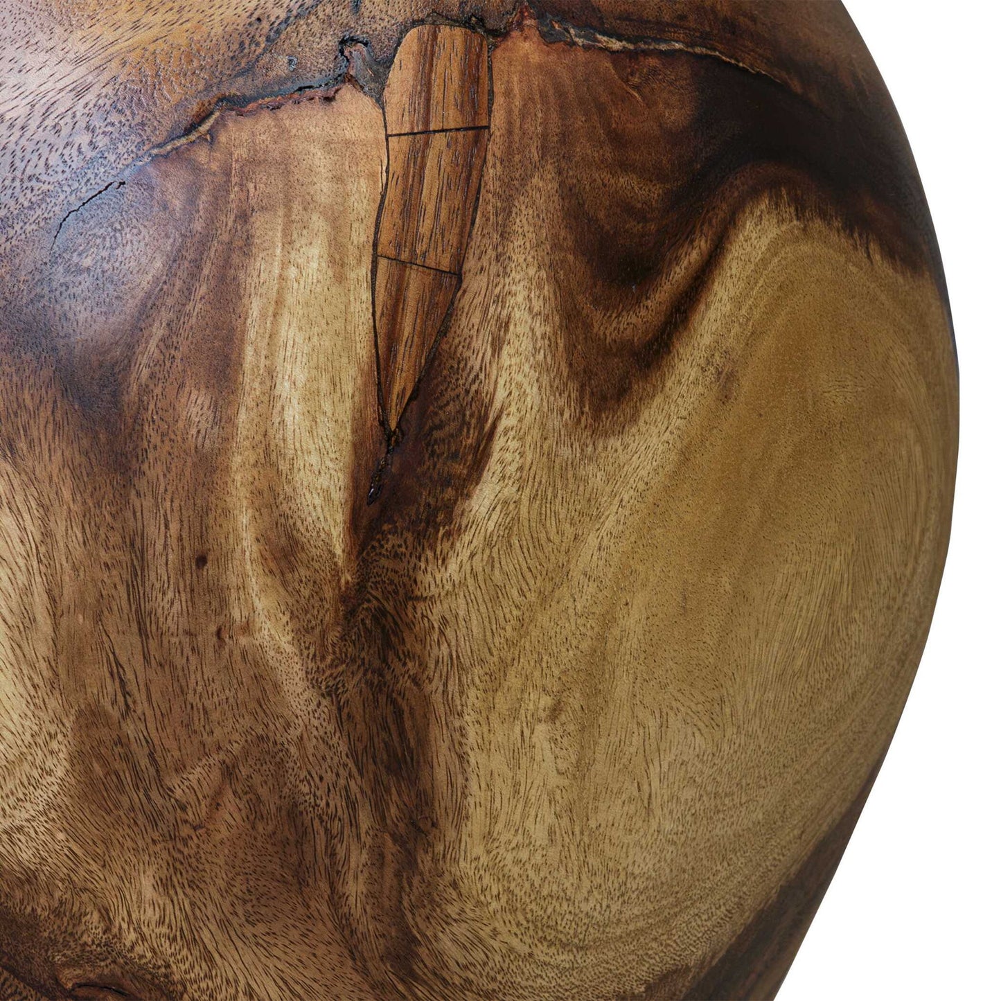 Lomas - Solid Wood Accent Stool - Dark Brown