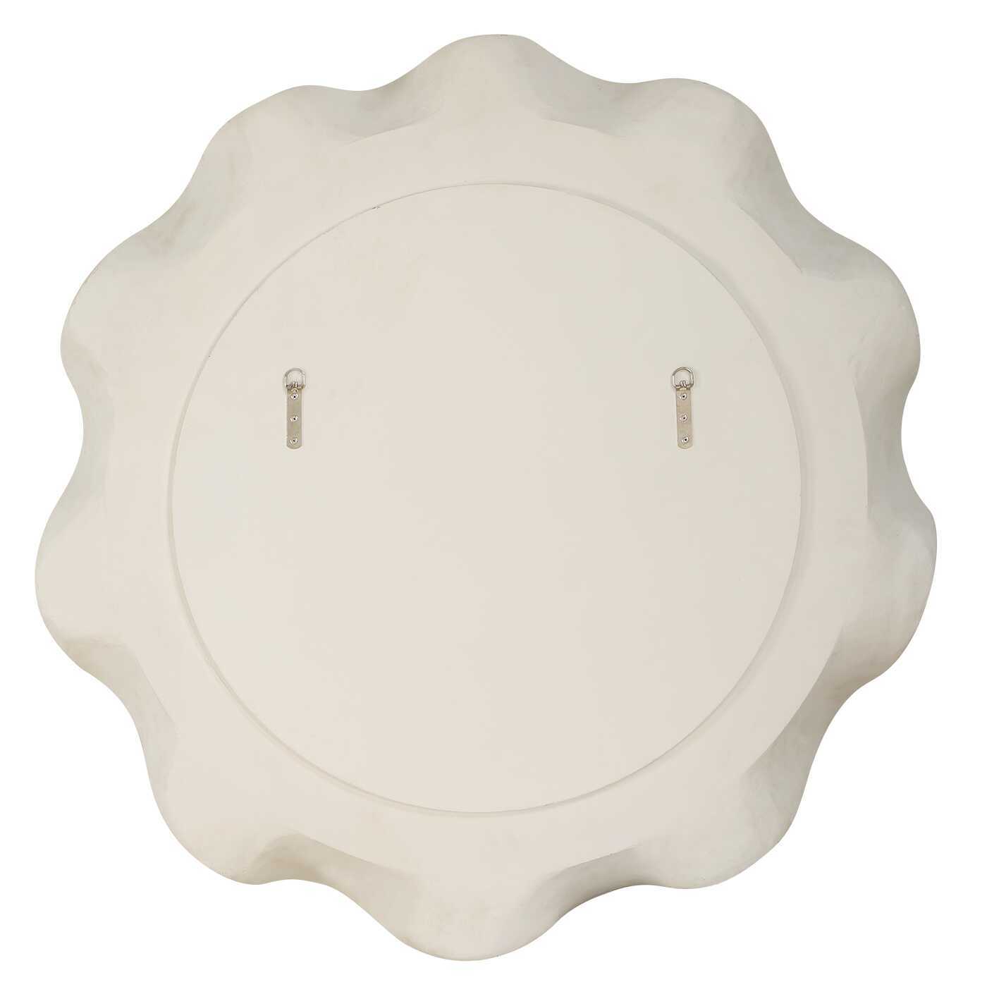 Wave Length - Round Mirror - White