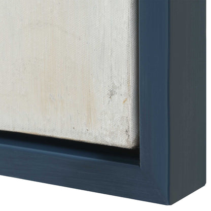 Blueprint - Hand Painted Modern Art - Black / Blue / Gold / Gray / Orange / White
