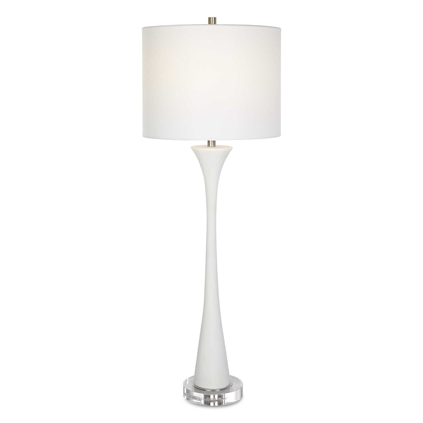 Fountain - Marble Buffet Lamp - White