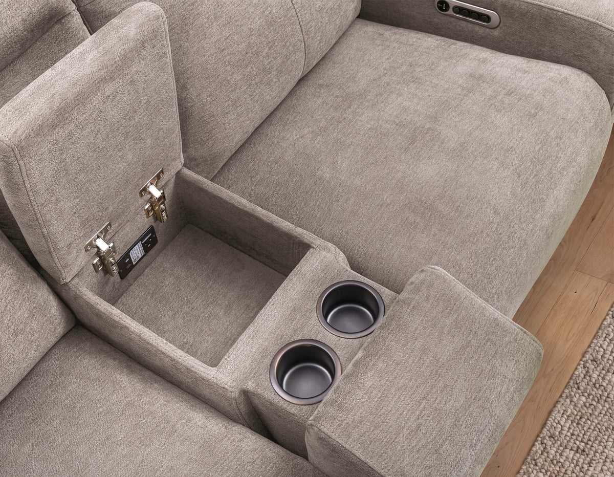Traxton - Power Zero Gravity Tilt Console Loveseat