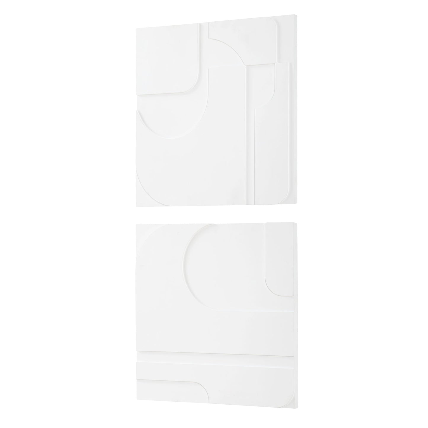 Contours - White Wall Decor (Set of 2)