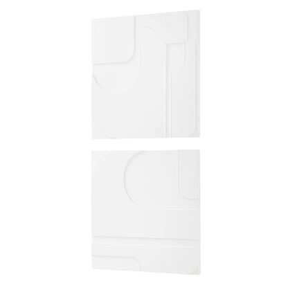 Contours - White Wall Decor (Set of 2)