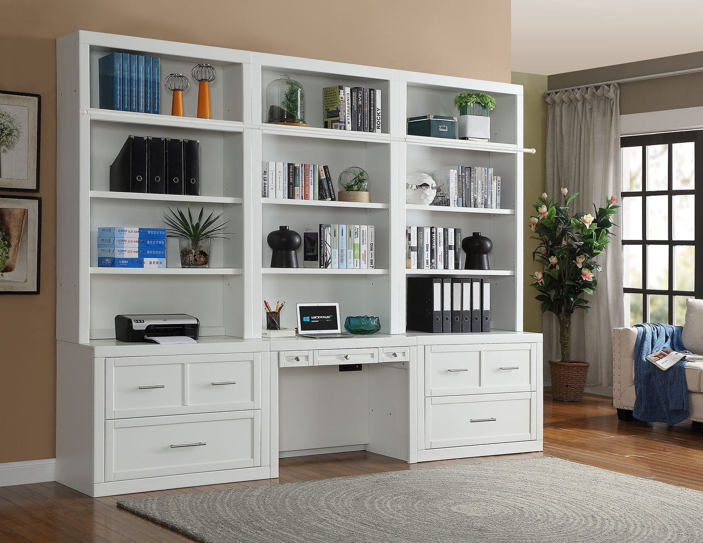 Catalina - Lateral File And Hutch - Cottage White