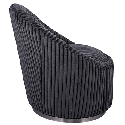 Crue - Fabric Swivel Chair - Gray