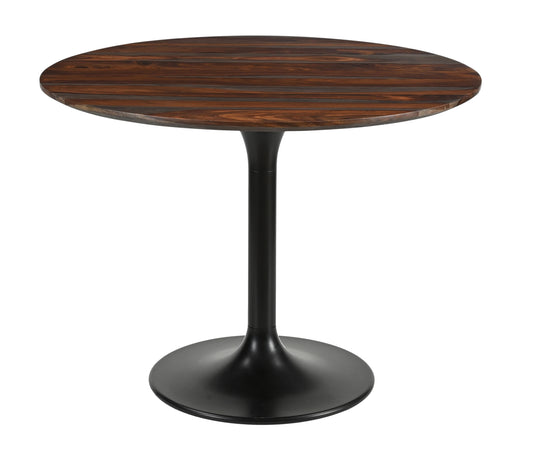 Halifax - Round Bistro Table (2 Cartons) - Graystone / Black Powdercoat