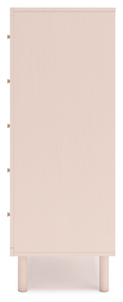 Wistenpine - Blush - Five Drawer Chest