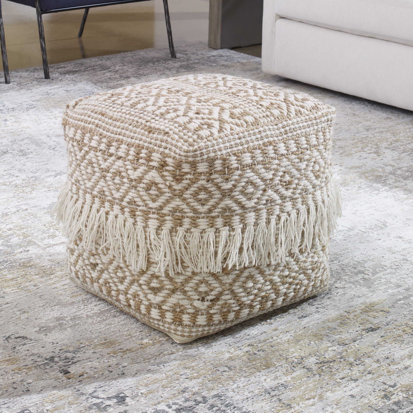 Boheme - Wool & Fabric Pouf