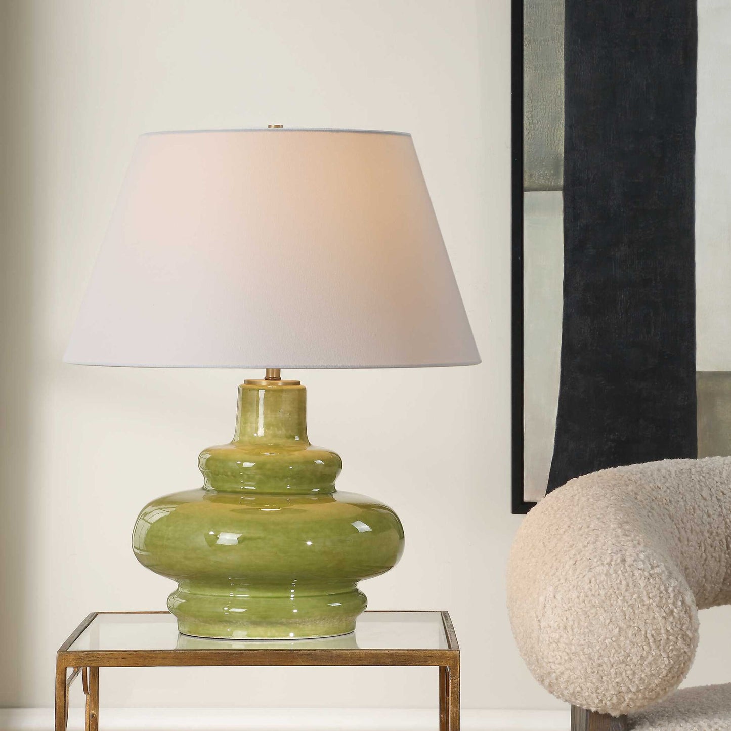 Penny - Table Lamp - Moss Green