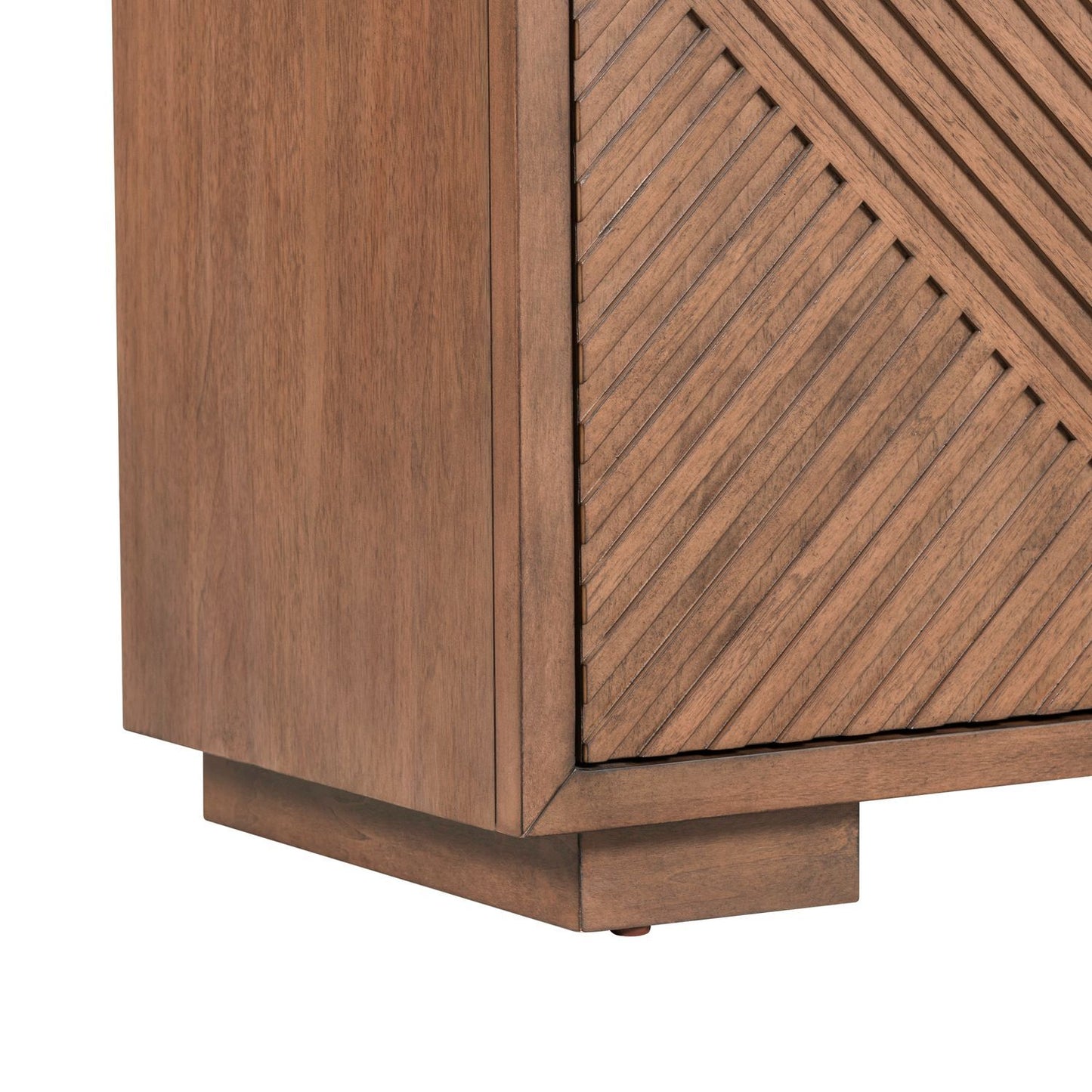 Fireplace TV Consoles - 214 84'' Console With Fire FTS Multiplees - Light Brown