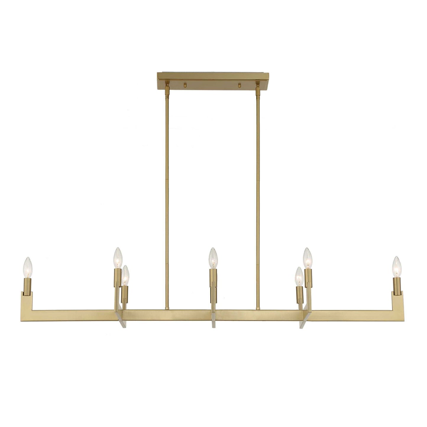 Cordoba - 8 Light Linear Chandelier - Gold