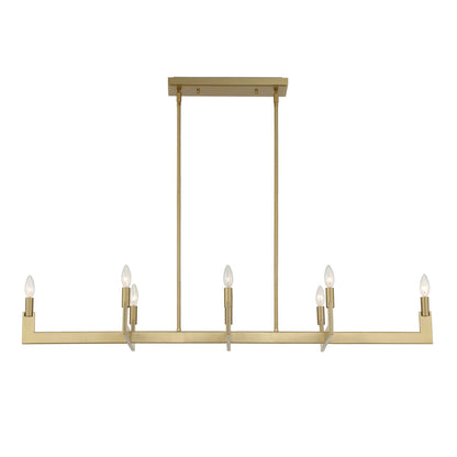 Cordoba - 8 Light Linear Chandelier - Gold