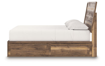 Chirason - Panel Bed With Storage