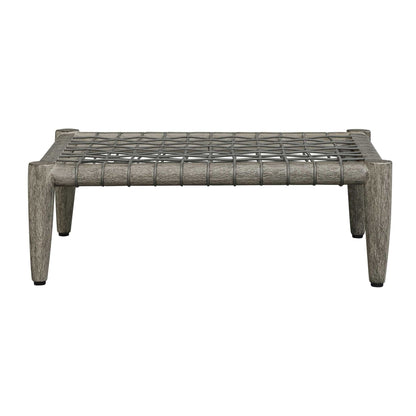 Borneo - Cushion Outdoor Ottoman - White