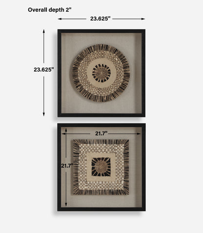 Intertwine - Knit Paper Shadow Box (Set of 2)