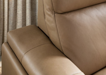 MS - Simone Six-Piece Power Reclining Sectional - Dark Brown